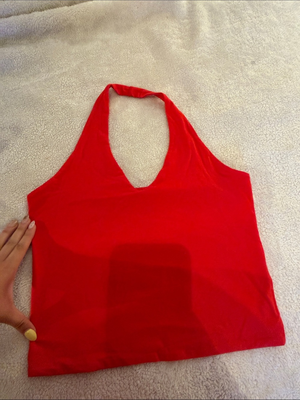 Cotton On Red Halter Tank Top